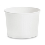 Paper Food Container White Round - 16 oz