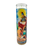Wholesale White Candle Vel Mex San Martin Caballero Candle at Mexmax INC for your convenience.