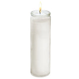 Solid White Candle tall - Case - 12 Units