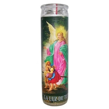 Vel Mex Angel de la Guarda White Candle tall