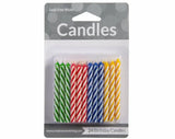 Birthday Candle Spiral 24 ct - Case - 12 Units
