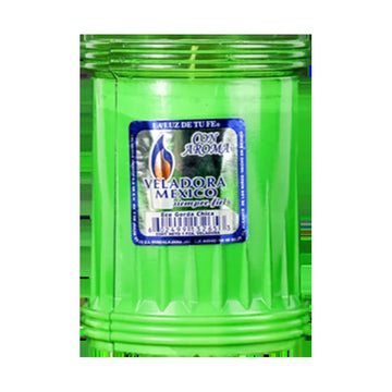 Vel Mex Veladora Ecologica White Wax Gorda Asst Colors