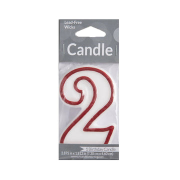 Numeral Birthday Candles 2 1 pk