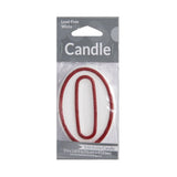 Numeral Birthday Candles 0 1 pk - Case - 6 Units