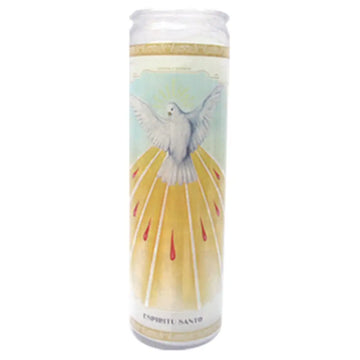 Vel Mex Espiritu Santo White Candle tall