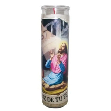 Vel Mex San Alejo White Candle tall