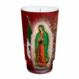 Virgen De Guadalupe White Candle lrg cup - Case - 12 Units