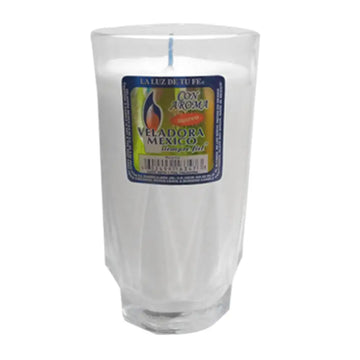 Vel Mex Solid White Candle lrg cup