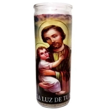 Vel Mex San Jose White Candle tall