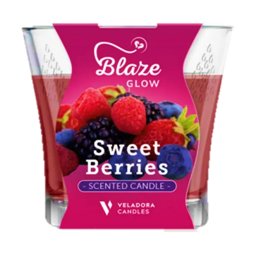 Blaze Sweet Berries Scented Candle 3.5 oz