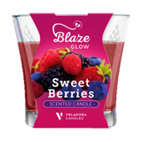 Wholesale Blaze Sweet Berries Scented Candle 3.5 oz - Fruity Aroma Available at Mexmax INC