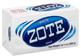 Zote White Laundry Bar Soap 400 gm - Case - 25 Units