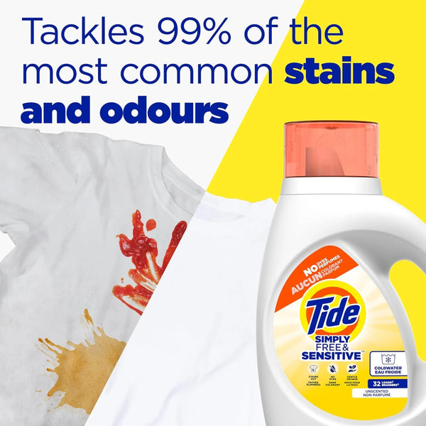 Tide Simply All in One Daybreak Fresh Liquid Detergent 89 loads HE - 117 oz