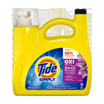 Tide Simply+Oxi Boost Febreze Odor Defense Liq Detergent