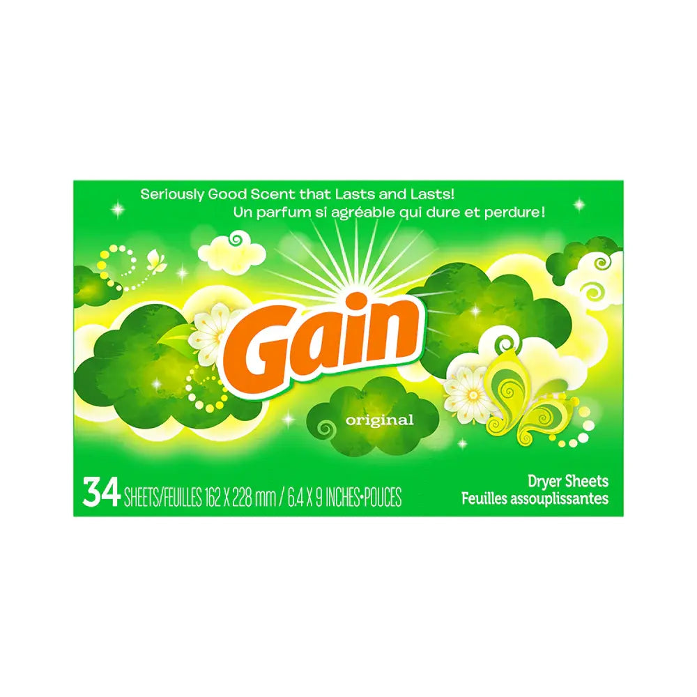 Wholesale Gain Dryer Sheets - Original Fresh Scent for Fresh and Clean Laundry.