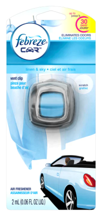 Febreze Car Vent Clip Linen 1 ct