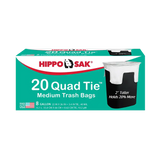 Hippo Sak 8 Gallon Trash Bag with Flaps 20 ct - Case - 21 Units