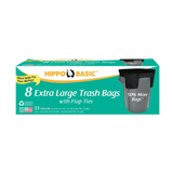 Wholesale Hippo Sak 33 Gallon Trash Bag with Flaps- Ideal for bulk disposal needs Mexmax INC