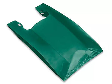 T- Shirt Bag Green (17 mic) 12" x 7" x 22"