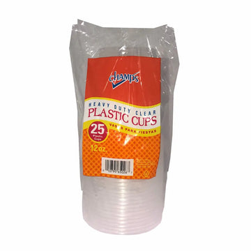 Champs Soft Plastic Clear Cup 25ct 12 oz