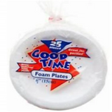 Wholesale Good Time Foam Plate 25ct - Available at Mexmax INC Modern Mexican Groceries.