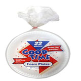 Wholesale Good Time Foam Plate 22ct - Disposable plates Mexmax INC.