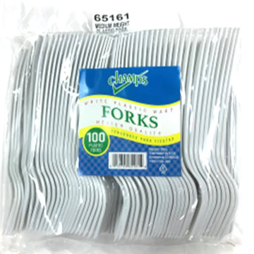 Champs White Fork 100 ct med