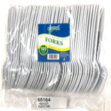 Wholesale Champs White Fork Heavy Duty Mexmax INC Premium plastic cutlery for your dining convenience.