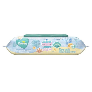 Pampers Baby Wipes Pop-Top Complete Clean 72 ct