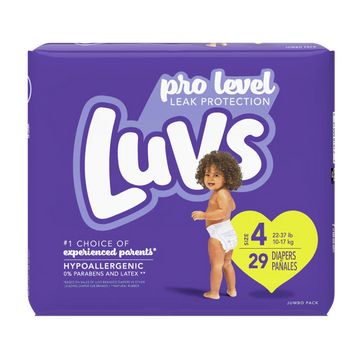 Luvs Diapers Triple Leakguards 29 ct Size 4