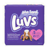 Luvs Diapers Triple Leakguards 25 ct Size 5 - Case - 4 Units