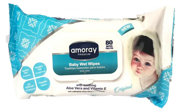 Amoray Baby Wipes Original 80 ct