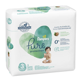 Pampers Pure Protection Diapers 26ct Size 3 - Case - 4 Units