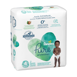 Pampers Pure Protection Diapers 22ct Size 4 - Case - 4 Units