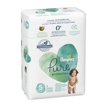 Pampers Pure Protection Diapers 19ct Size 5