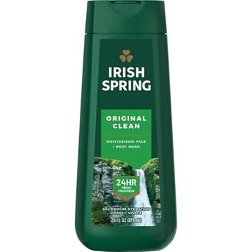 Irish Spring Original Clean Face/Body Wash Men 3.4 oz