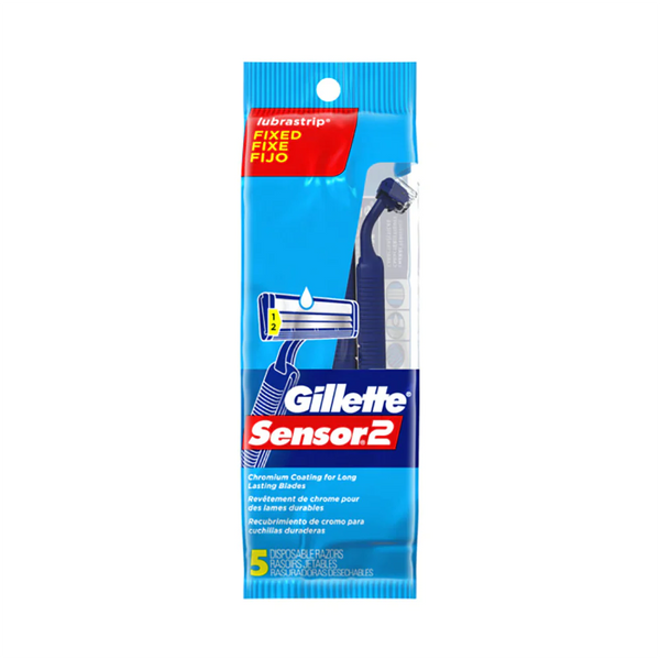 Gillette  Sensor2 Men's Disposable Razors - 5 ct