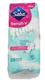 Saba Sensiti-V Ultradelgada Regular 20 pzas