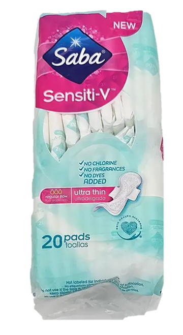 Saba Sensiti-V Ultrathin Regular 20 ct