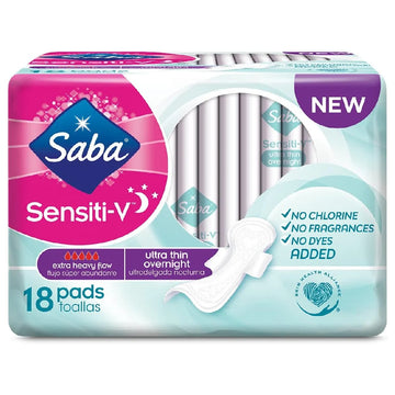 Saba Sensiti-V Ultrathin Night 18 ct