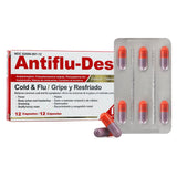 Wholesale Antiflu-Des Cold & Flu 12 caps - Get great deals on cold and flu remedies at Mexmax INC