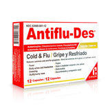 Wholesale Antiflu-Des Cold & Flu 12 caps - Get great deals on cold and flu remedies at Mexmax INC