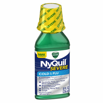 Vicks Nyquil Severe Cold & Flu Liquid 8 oz