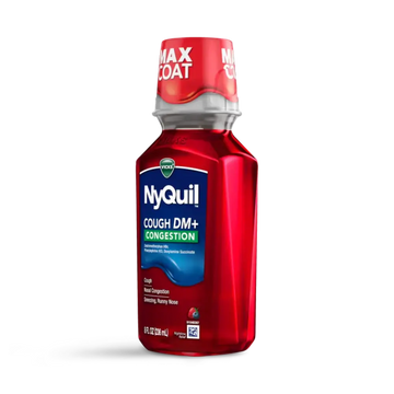 Vicks Nyquil Cough DM + Congestion Liquid Berry 8 oz