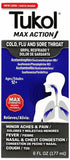Wholesale Tukol Adult Max Action Severe Cold, Throat & Cough 6oz remedy for colds and coughs.