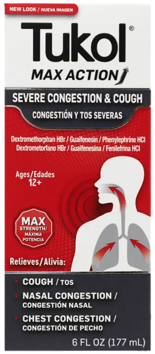 Wholesale Tukol Adult Max Action Severe Congestion & Cough (Green) 6oz-Relief from Mexmax INC.
