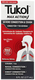 Tukol Adult Max-A Severe Congestion&Cough 6 oz - Case - 3 Units