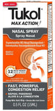 Tukol Max Action Nasal Spray .5 oz - Case - 3 Units
