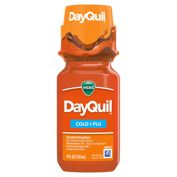 Vicks Dayquil Cold & Flu Liquid 4 oz