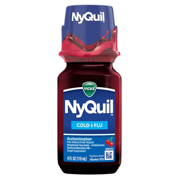 Vicks Nyquil Cherry Cold & Flu 4 oz